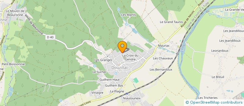 localisation de l'entreprise MONSIEUR REGIS LAURENCON  DOUZILLAC