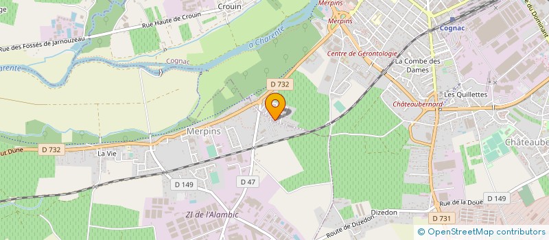 localisation de l'entreprise MONSIEUR REGIS LAURENT à COGNAC