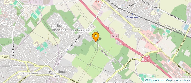 localisation de l'entreprise MONSIEUR REGIS LAVERGNE  PIERRELAYE
