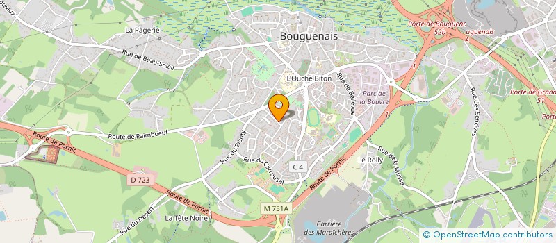 localisation de l'entreprise MONSIEUR REGIS LE CHEVANTON  BOUGUENAIS