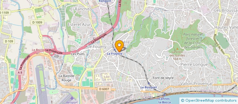 localisation de l'entreprise MONSIEUR REGIS LE DOUSSAL à CANNES