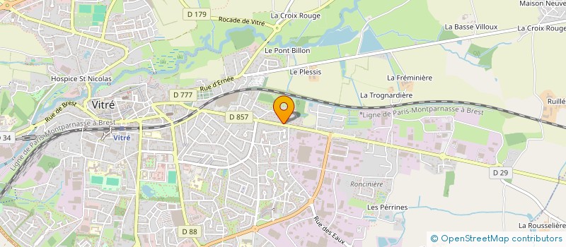 localisation de l'entreprise MONSIEUR REGIS LE MEUR  VITRE