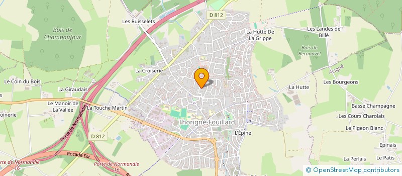 localisation de l'entreprise MONSIEUR REGIS LEBAILLY  THORIGNE-FOUILLARD