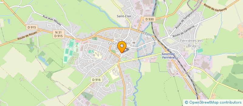 localisation de l'entreprise MONSIEUR REGIS LECLAIRE à GOURNAY-EN-BRAY