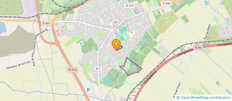 localisation de l'entreprise MONSIEUR REGIS LEFEBURE  LOON-PLAGE