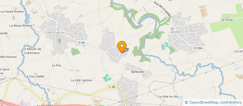 localisation de l'entreprise MONSIEUR REGIS LEGALLAIS  COETMIEUX