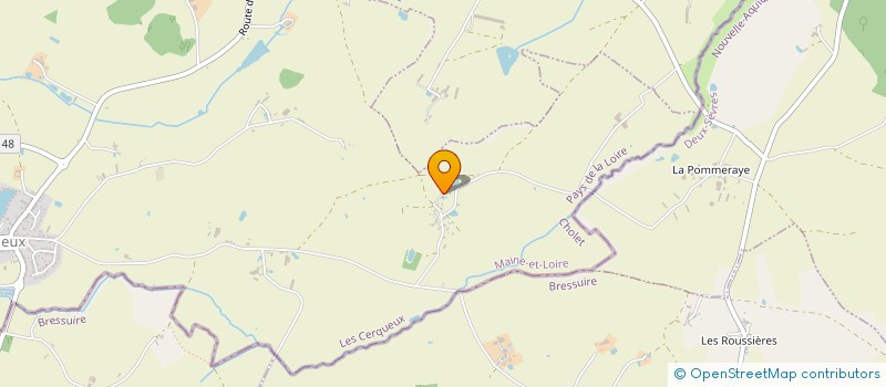 localisation de l'entreprise MONSIEUR REGIS LEGENDRE  LES CERQUEUX