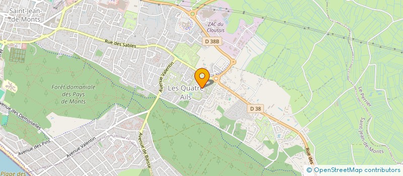 localisation de l'entreprise MONSIEUR REGIS LEGOUT à SAINT-JEAN-DE-MONTS