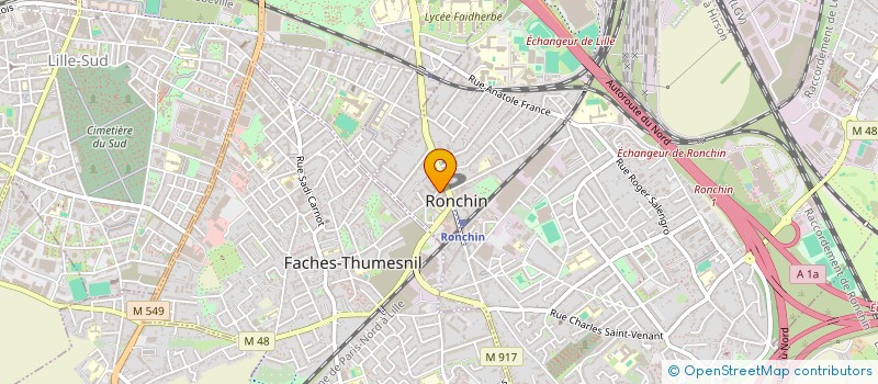 localisation de l'entreprise MONSIEUR REGIS LELOU à RONCHIN