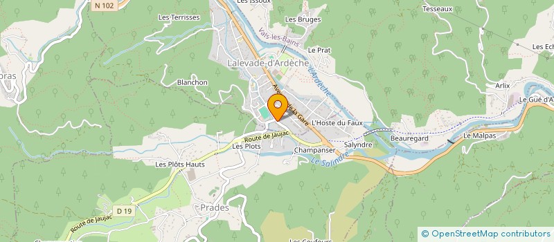 localisation de l'entreprise MONSIEUR REGIS LEON à LALEVADE-D'ARDECHE