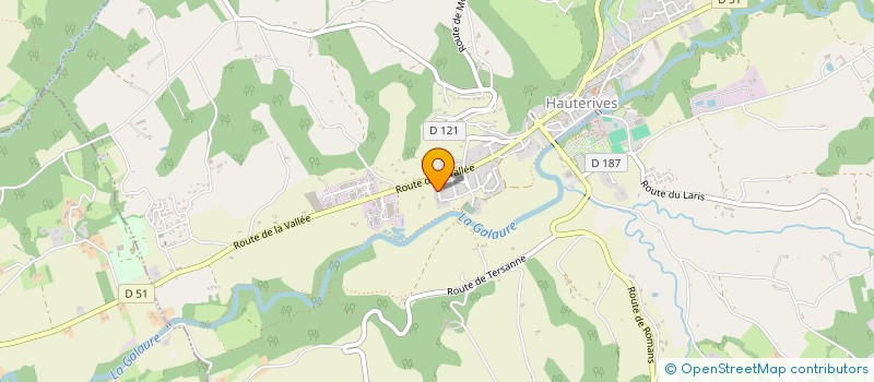 localisation de l'entreprise MONSIEUR REGIS LEPERE  HAUTERIVES