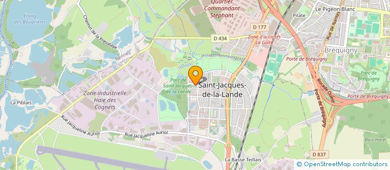 localisation de l'entreprise MONSIEUR REGIS LERAY à SAINT-JACQUES-DE-LA-LANDE