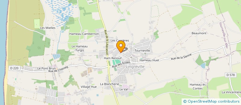 localisation de l'entreprise MONSIEUR REGIS LESOUQUET  TOURNEVILLE-SUR-MER