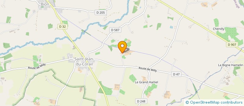 localisation de l'entreprise MONSIEUR REGIS LETOURNEUR  MORTAIN-BOCAGE