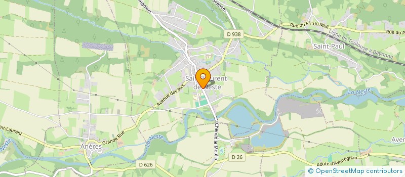 localisation de l'entreprise MONSIEUR REGIS LOO  SAINT-LAURENT-DE-NESTE