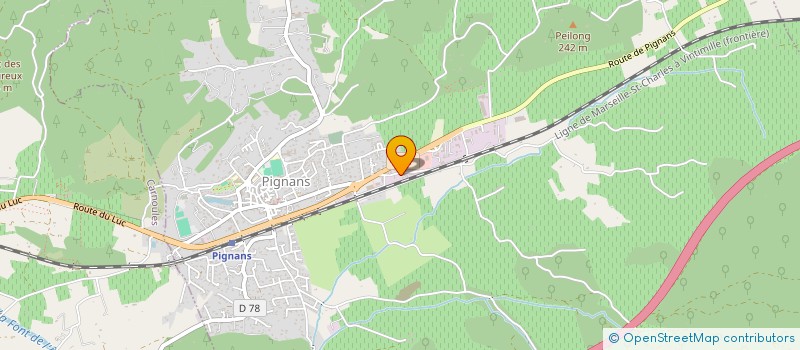 localisation de l'entreprise MONSIEUR REGIS MACCARI  PIGNANS