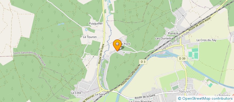 localisation de l'entreprise MONSIEUR REGIS MADOU  NEUVIC