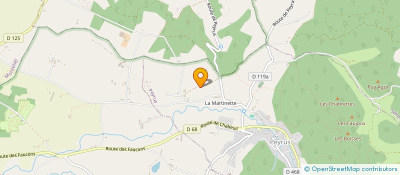 localisation de l'entreprise MONSIEUR REGIS MAGNAT  PEYRUS