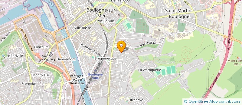 localisation de l'entreprise MONSIEUR REGIS MAGNIER à BOULOGNE-SUR-MER