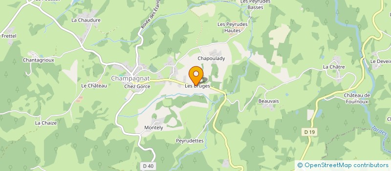 localisation de l'entreprise MONSIEUR REGIS MAILLARD à CHAMPAGNAT