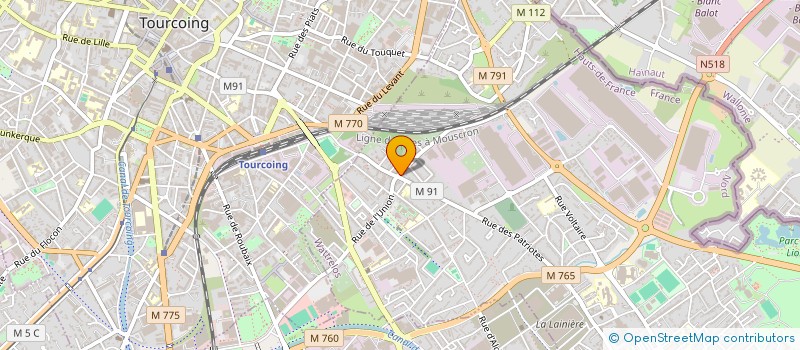 localisation de l'entreprise MONSIEUR REGIS MANAJ  WATTRELOS