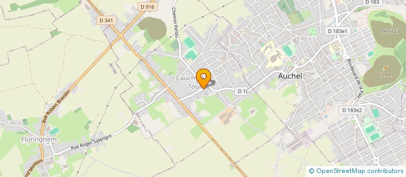 localisation de l'entreprise MONSIEUR REGIS MARIEN  CAUCHY-A-LA-TOUR