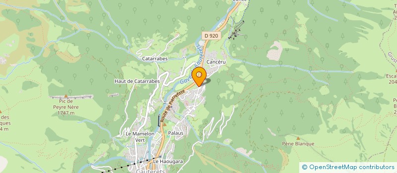 localisation de l'entreprise MONSIEUR REGIS MARIN  CAUTERETS