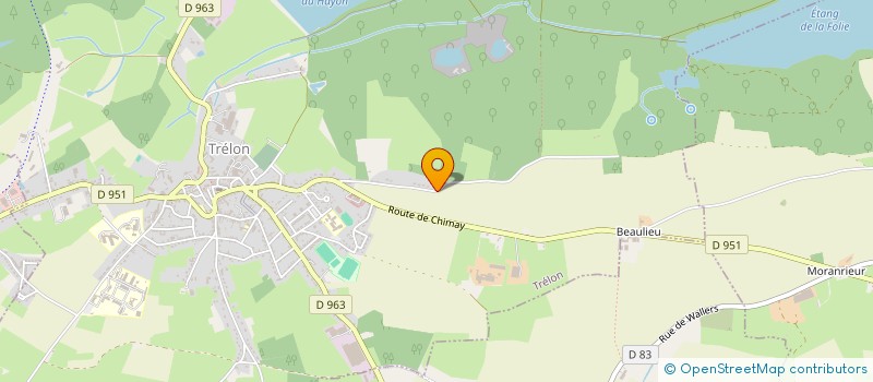 localisation de l'entreprise MONSIEUR REGIS MARTEL  TRELON