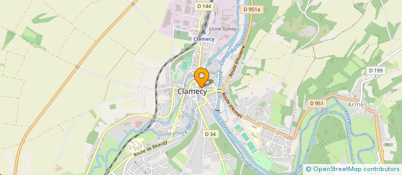 localisation de l'entreprise MONSIEUR REGIS MARTIN à CLAMECY