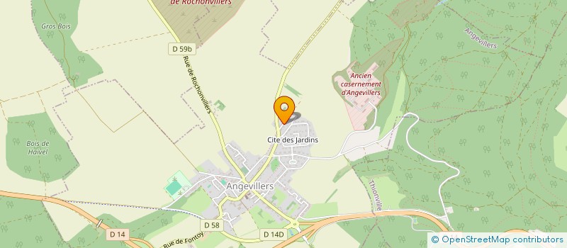 localisation de l'entreprise MONSIEUR REGIS MARTIN  ANGEVILLERS