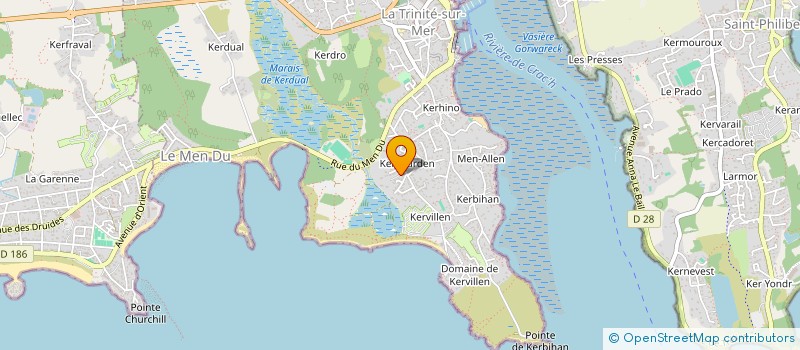 localisation de l'entreprise MONSIEUR REGIS MARTINEZ  LA TRINITE-SUR-MER