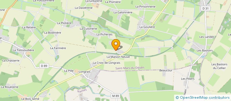 localisation de l'entreprise MONSIEUR REGIS MARZELIERE à LE CELLIER