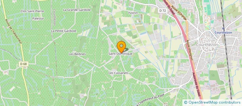 localisation de l'entreprise MONSIEUR REGIS MASQUIN  COURTHEZON