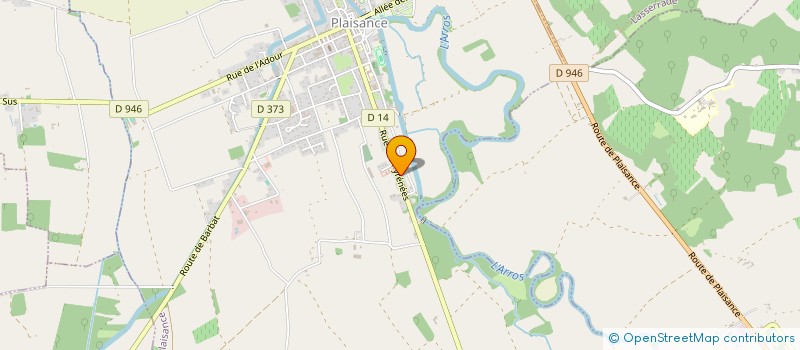 localisation de l'entreprise MONSIEUR REGIS MASSEY  PLAISANCE