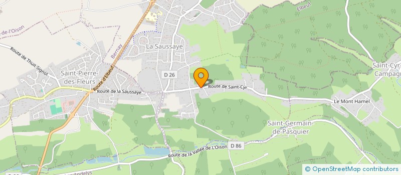 localisation de l'entreprise MONSIEUR REGIS MASSOL  LA SAUSSAYE