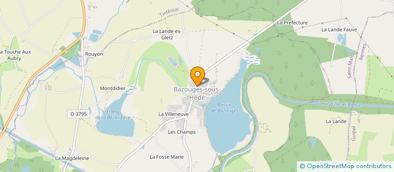 localisation de l'entreprise MONSIEUR REGIS MASSON  LA CHAPELLE-CHAUSSEE