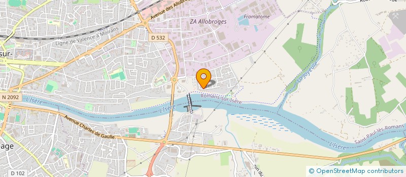 localisation de l'entreprise MONSIEUR REGIS MATHON  ROMANS-SUR-ISERE