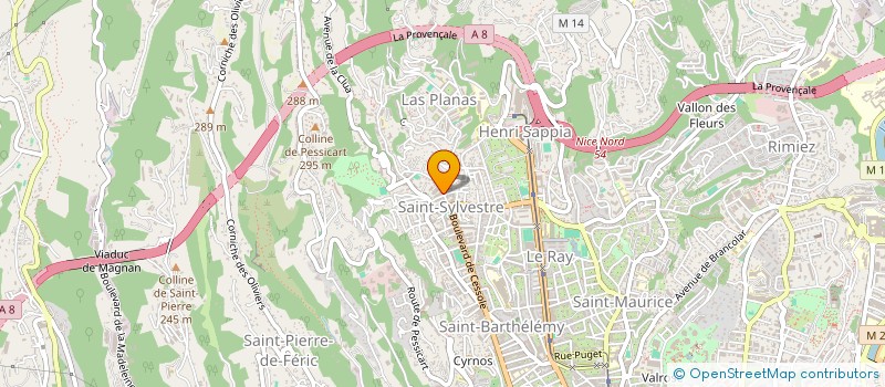 localisation de l'entreprise MONSIEUR REGIS MATTEUDI  NICE