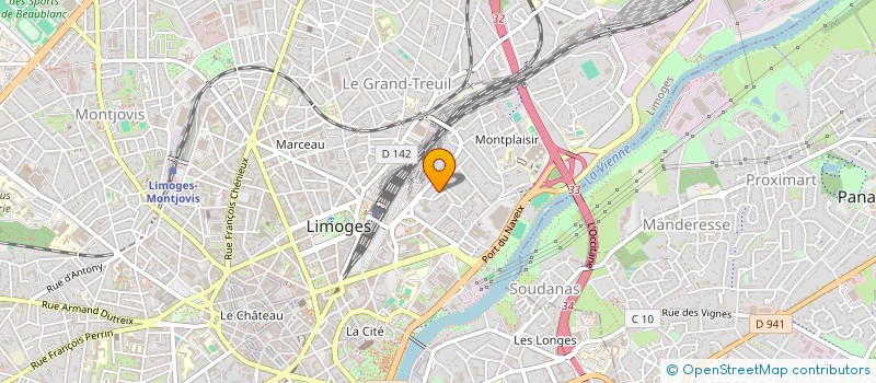 localisation de l'entreprise MONSIEUR REGIS MAZABRAUD à LIMOGES