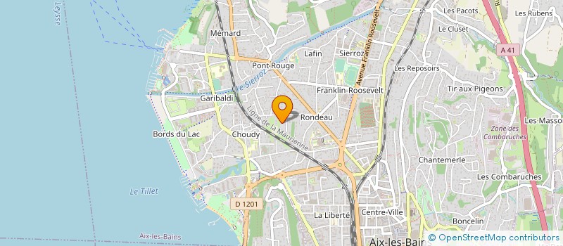 localisation de l'entreprise MONSIEUR REGIS MERAT  AIX-LES-BAINS