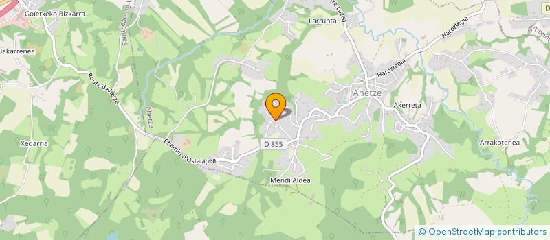 localisation de l'entreprise MONSIEUR REGIS MERCHAN RODRIGUEZ  AHETZE