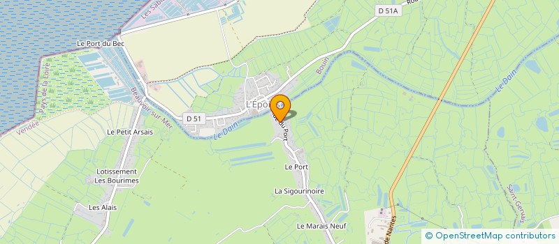 localisation de l'entreprise MONSIEUR REGIS MERLET  BEAUVOIR-SUR-MER