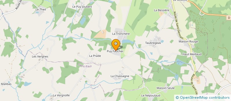 localisation de l'entreprise MONSIEUR REGIS MINGOTAUD à SAINT-LEONARD-DE-NOBLAT