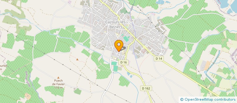 localisation de l'entreprise MONSIEUR REGIS MOLINA  CAZOULS-LES-BEZIERS