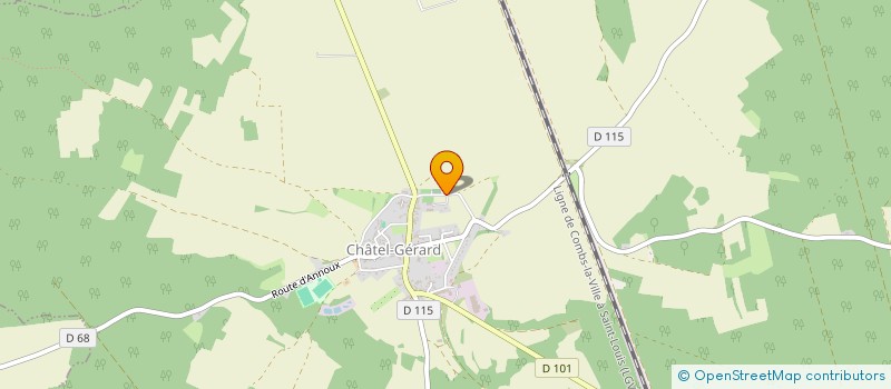 localisation de l'entreprise MONSIEUR REGIS MONNOT  CHATEL-GERARD