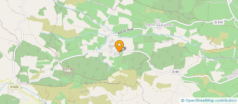 localisation de l'entreprise MONSIEUR REGIS MONTAGNE  DONAZAC