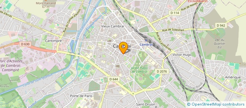 localisation de l'entreprise MONSIEUR REGIS MOREAU  CAMBRAI