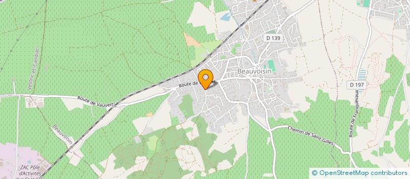 localisation de l'entreprise MONSIEUR REGIS MORENO  BEAUVOISIN