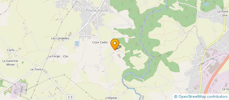 localisation de l'entreprise MONSIEUR REGIS MORVAN  PLAINE-HAUTE