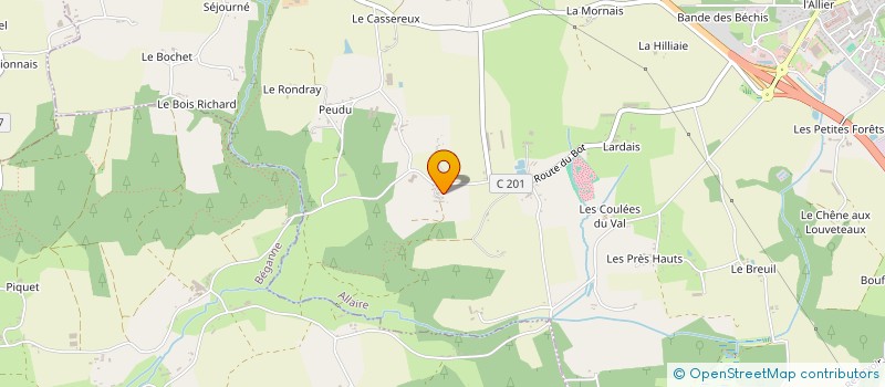 localisation de l'entreprise MONSIEUR REGIS MOUNIER à ALLAIRE